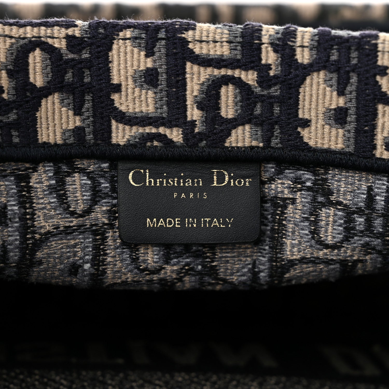 Christian Dior Oblique Medium Book Tote Blue Multicolor 6 of 10