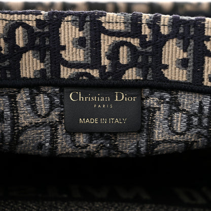 Christian Dior Oblique Medium Book Tote Blue Multicolor 6 of 10