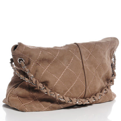 Chanel Suede Ultimate Stitch Hobo Light Grey 3 of 8