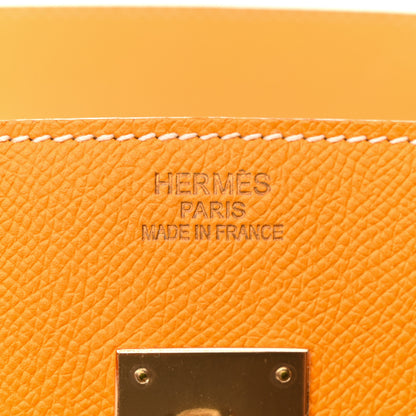 Hermes Epsom Candy Birkin 35 Jaune D'Or Feu 6 of 14