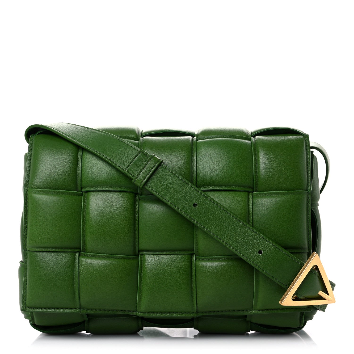 Bottega Veneta Nappa Maxi Intreccio Padded Cassette Crossbody Bag Racing Green 1 of 8