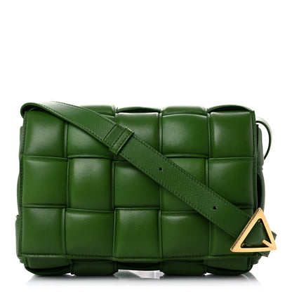 Bottega Veneta Nappa Maxi Intreccio Padded Cassette Crossbody Bag Racing Green 1 of 8