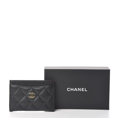 Chanel Caviar Quilted Card Holder Black 9 of 9