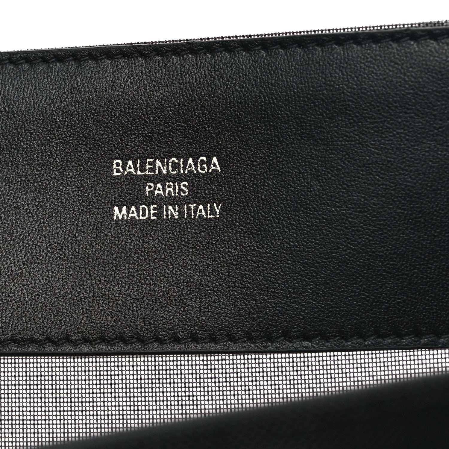 Balenciaga Nylon Mesh Duty Free Cabas Medium Tote Black 7 of 11