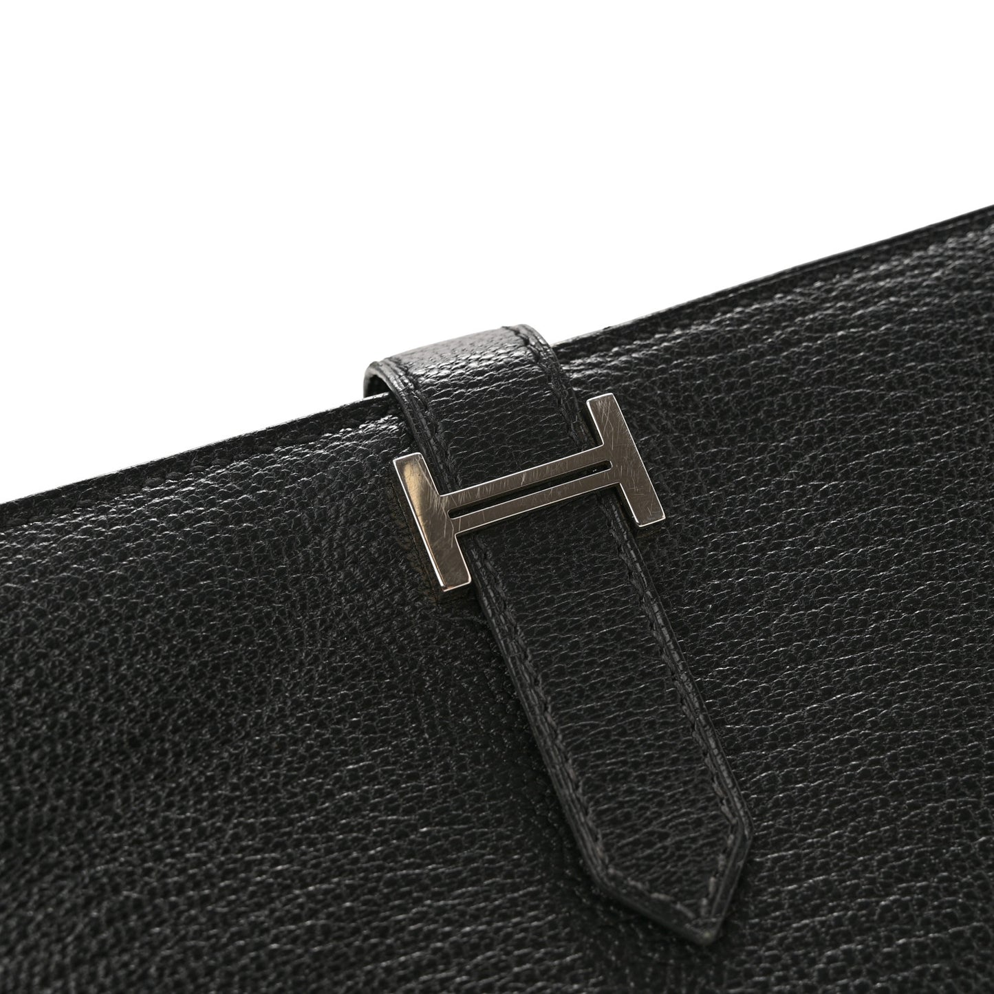 Chevre Mysore Bearn Gusset Wallet Black