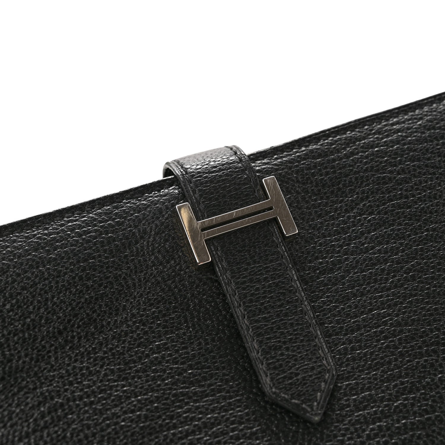 Hermes Chevre Mysore Bearn Gusset Wallet Black 7 of 11