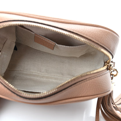 Gucci Pebbled Calfskin Small Soho Disco Bag Rose Beige 5 of 10