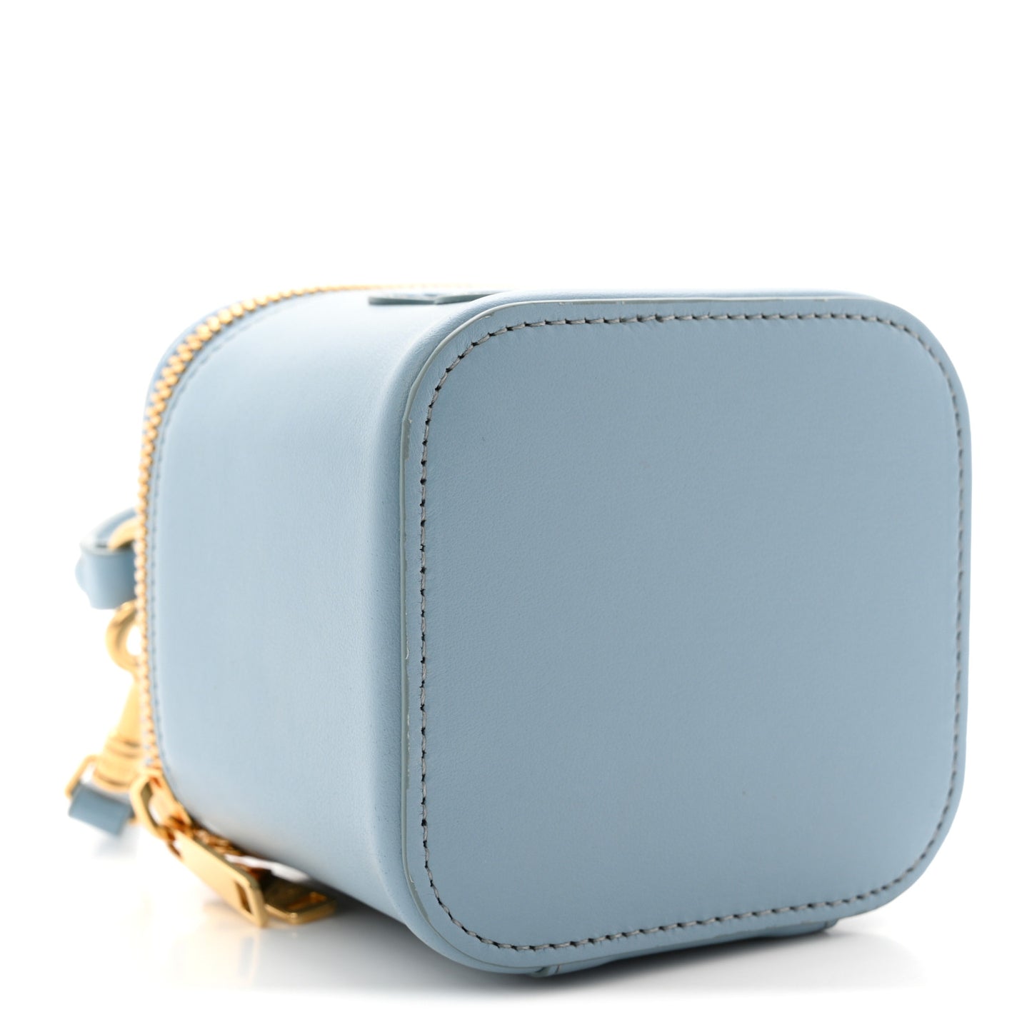 Smooth Calfskin Cuir Triomphe Mini Vanity Case California Blue