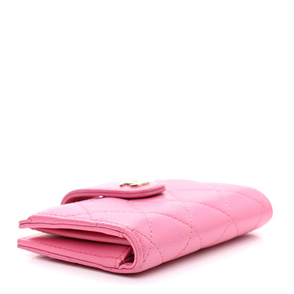 Chanel Caviar Quilted Small Classic Wallet Pink 4 of 9