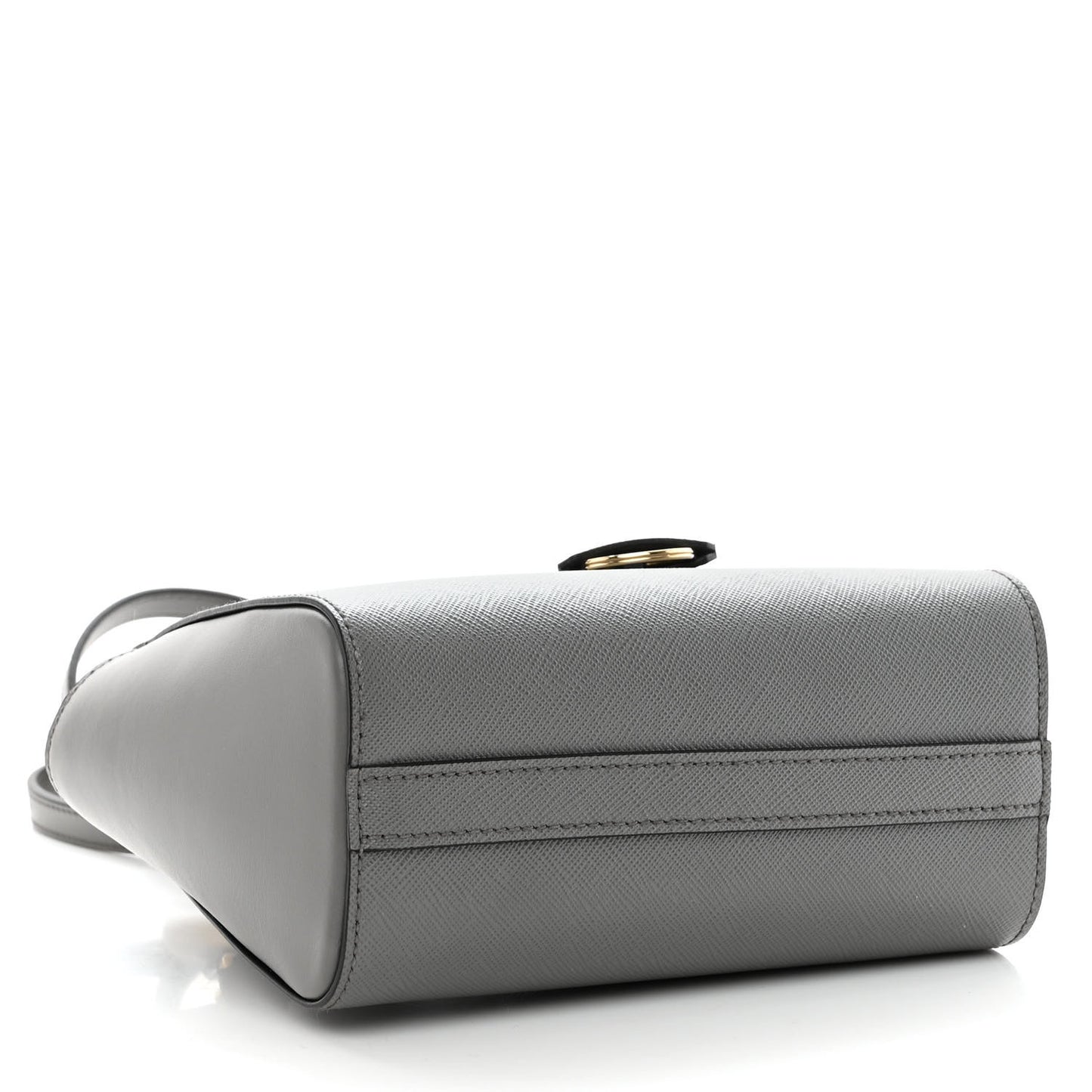 Saffiano Soft Calfskin Mini Zippered Tote Marmo