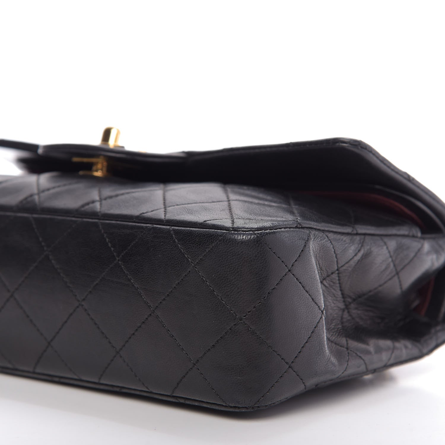 Chanel Lambskin Quilted Small Double Flap Black 7 of 9