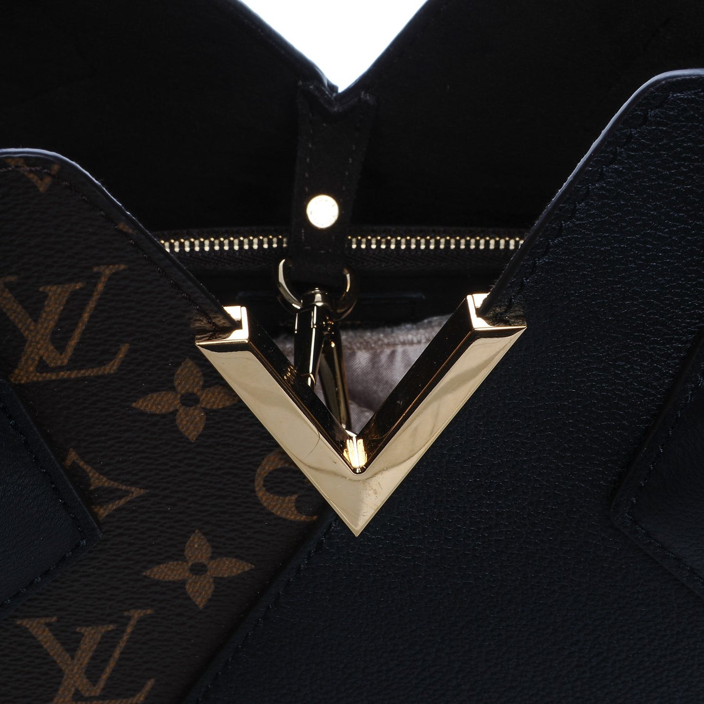 Calfskin Monogram Kimono Tote Black