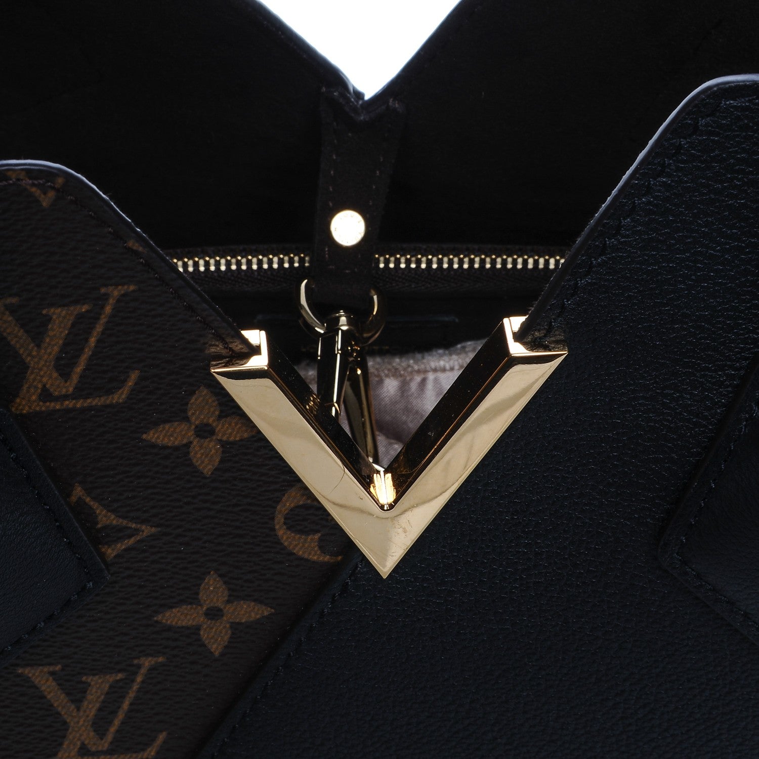 Louis Vuitton Calfskin Monogram Kimono Tote Black 6 of 7