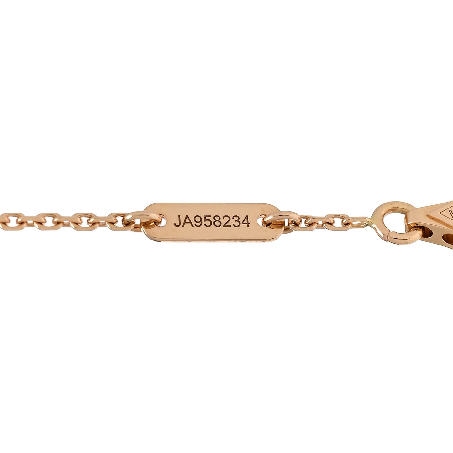 18K Rose Gold Carnelian Sweet Alhambra Bracelet