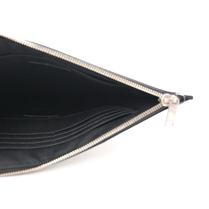 Saint Laurent Calfskin Glitter Zipped Tablet Holder Black 5 of 8