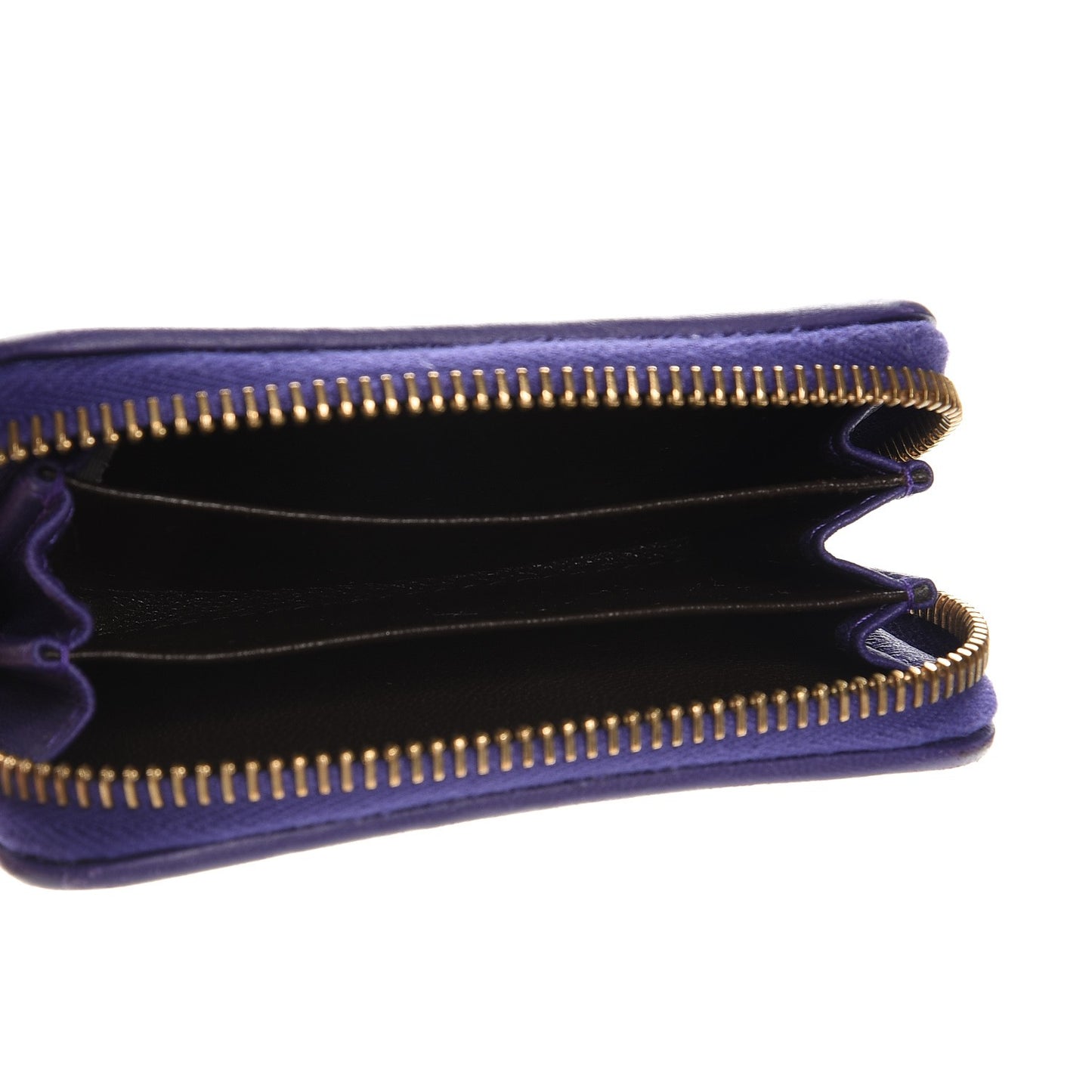 Nappa Intrecciato Zip Around Coin Purse Anemone