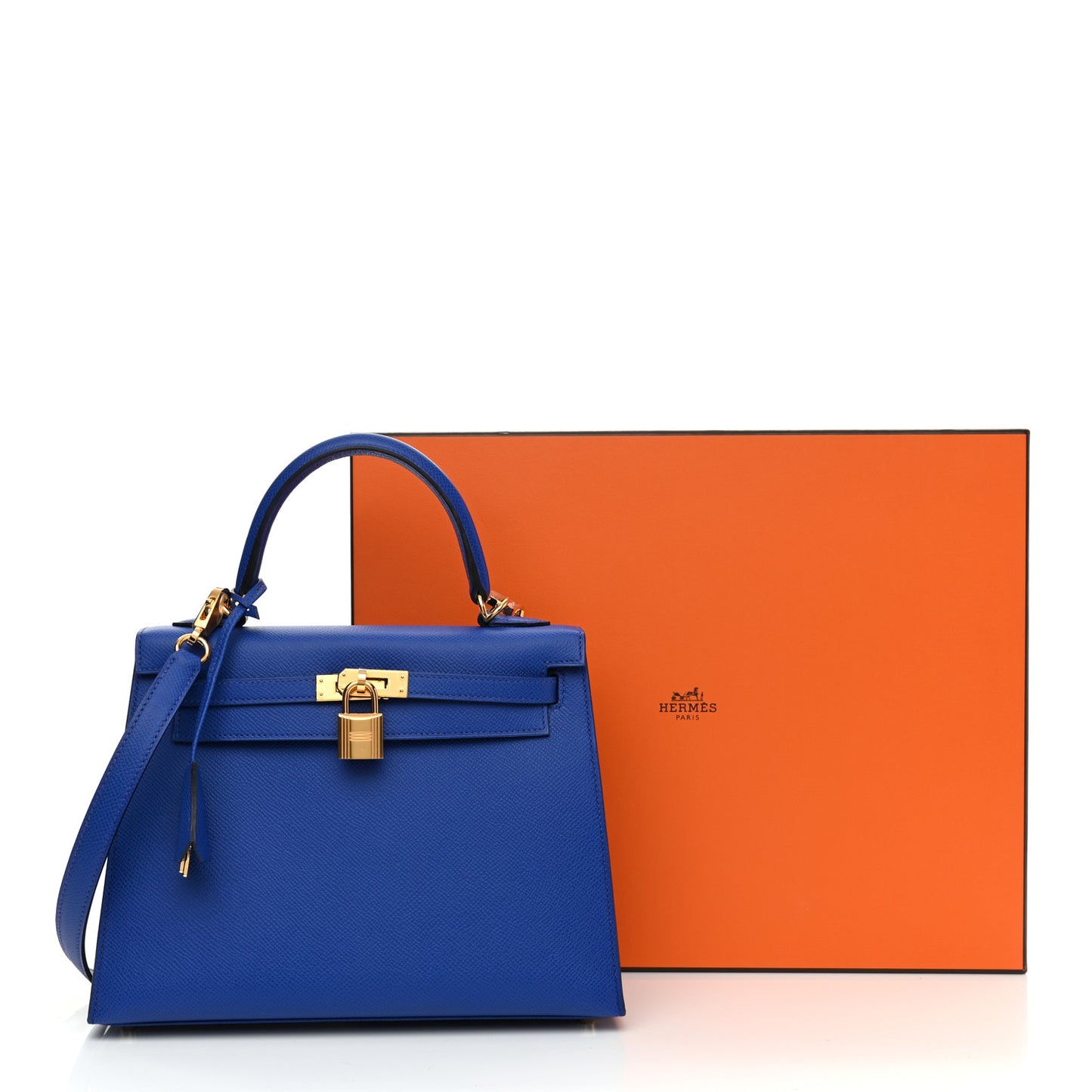 Epsom Kelly Sellier 25 Bleu Royal