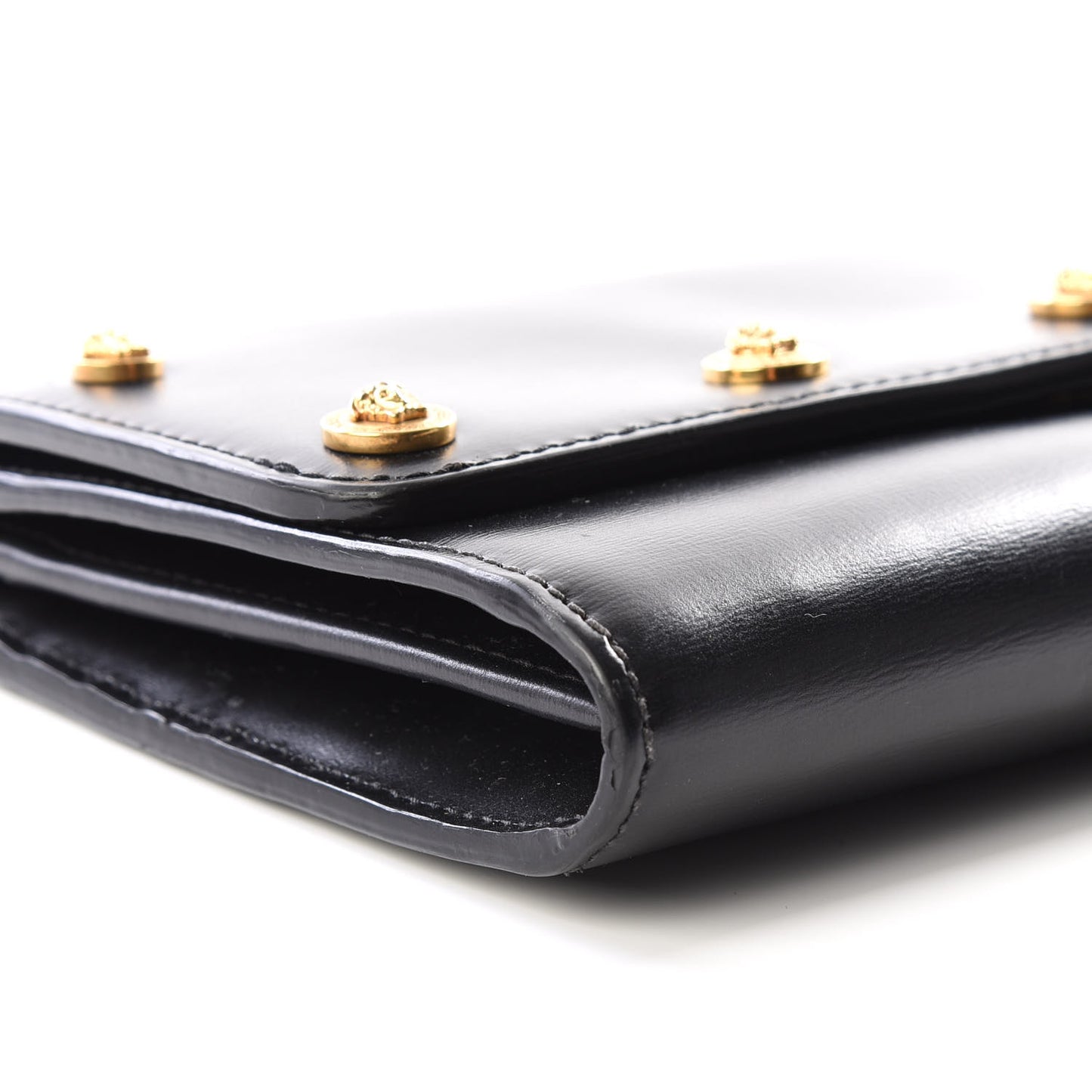 Calfskin Medallion Tribute Crossbody Black
