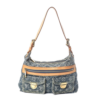 Louis Vuitton Monogram Denim Baggy PM Blue 1 of 9