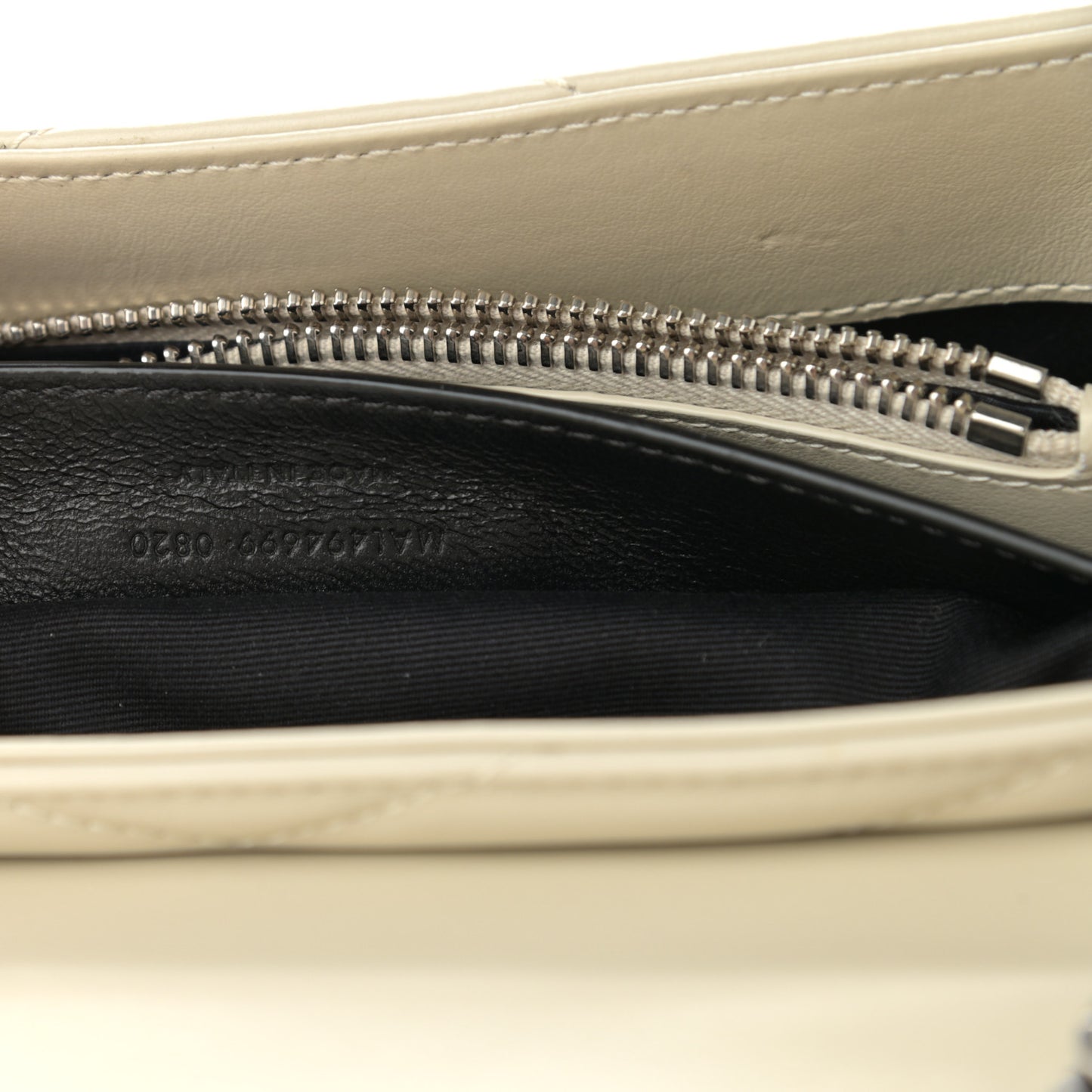 Calfskin Y Quilted Monogram Small Loulou Chain Satchel Ivory