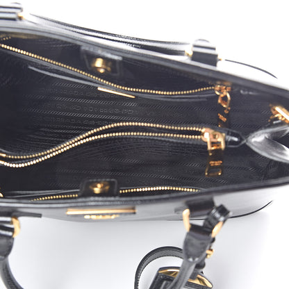 Prada Saffiano Vernice Open Promenade Tote Black 5 of 9