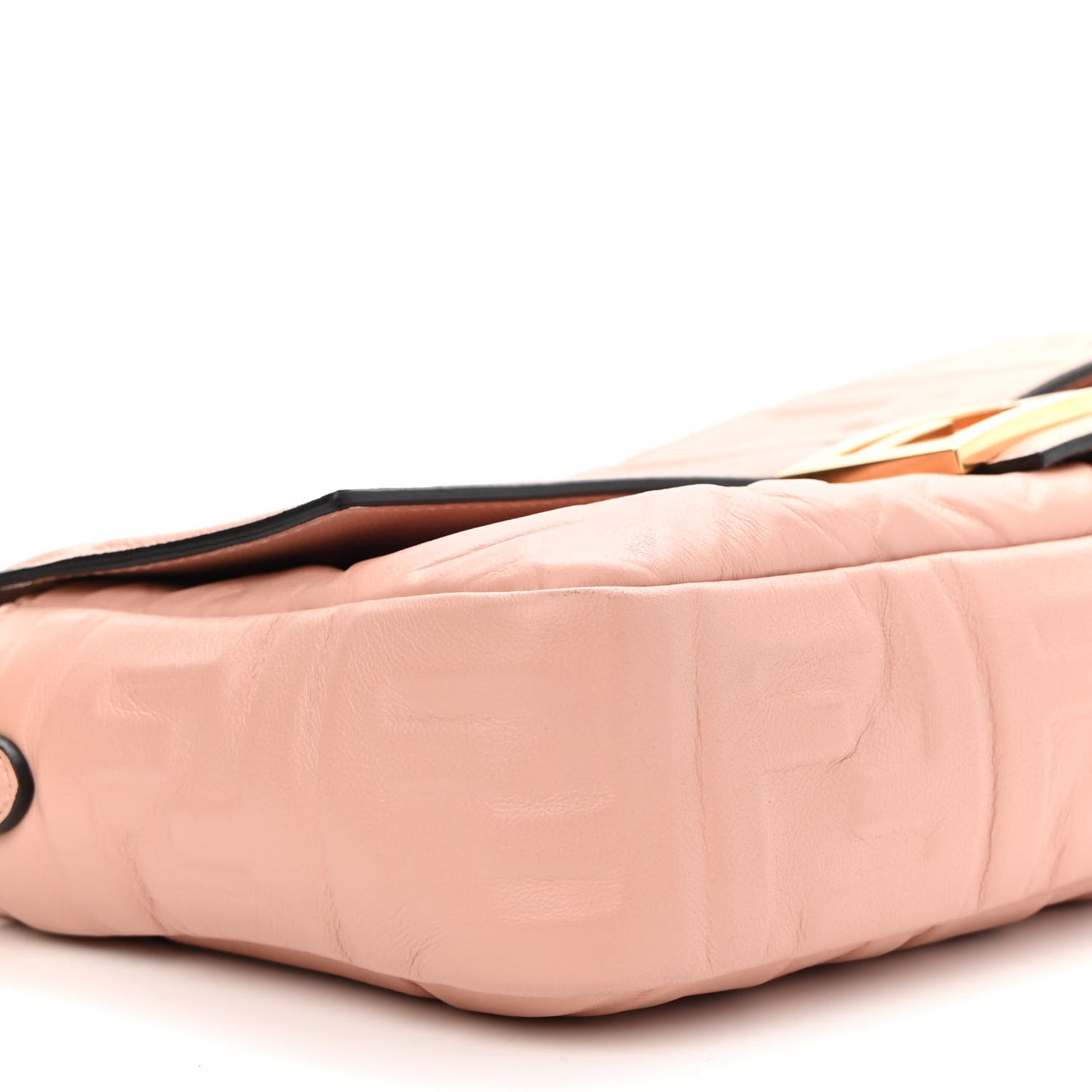 Nappa FF 1974 Embossed Baguette Rosa Bourbon
