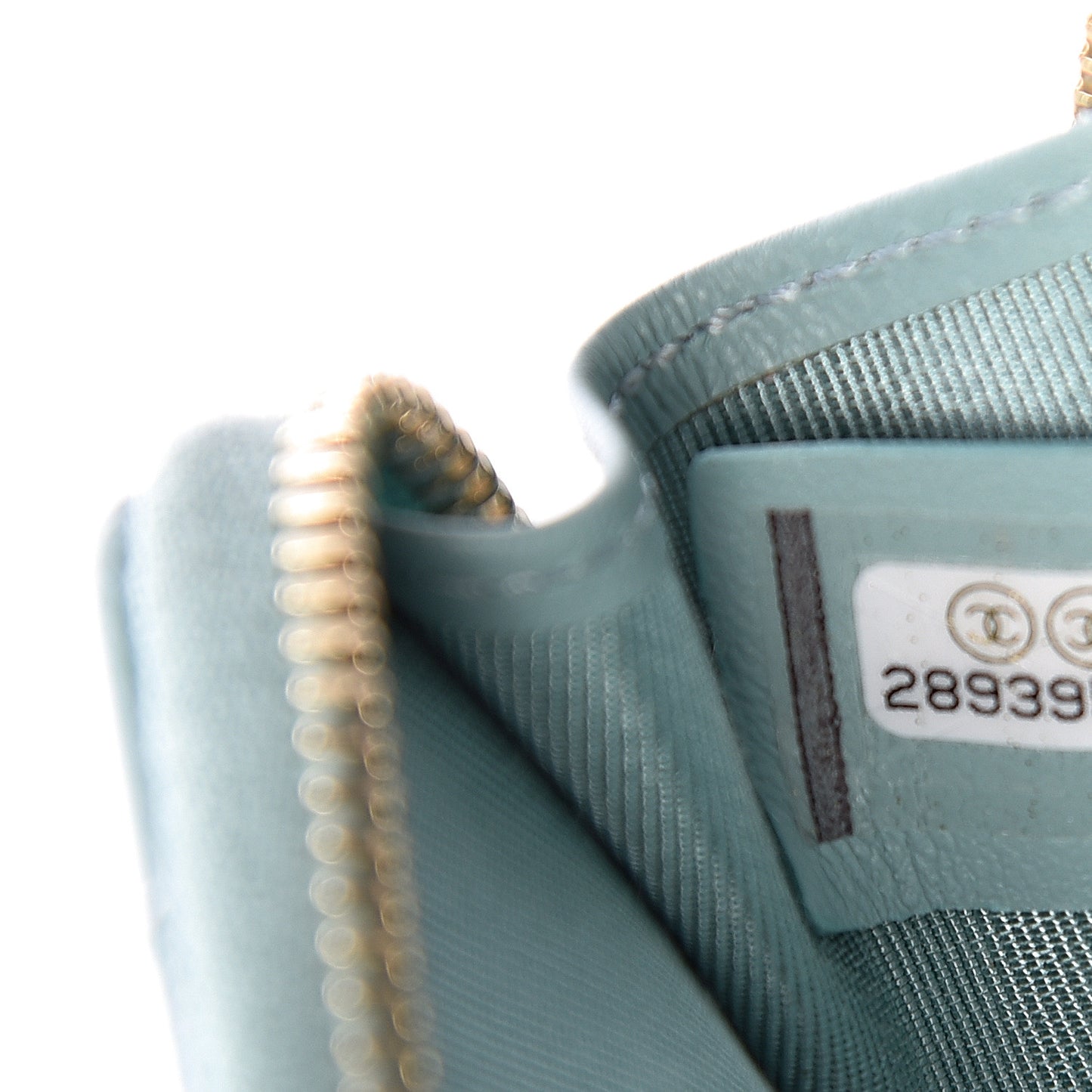 Patent Quilted Key Holder Case Blue
