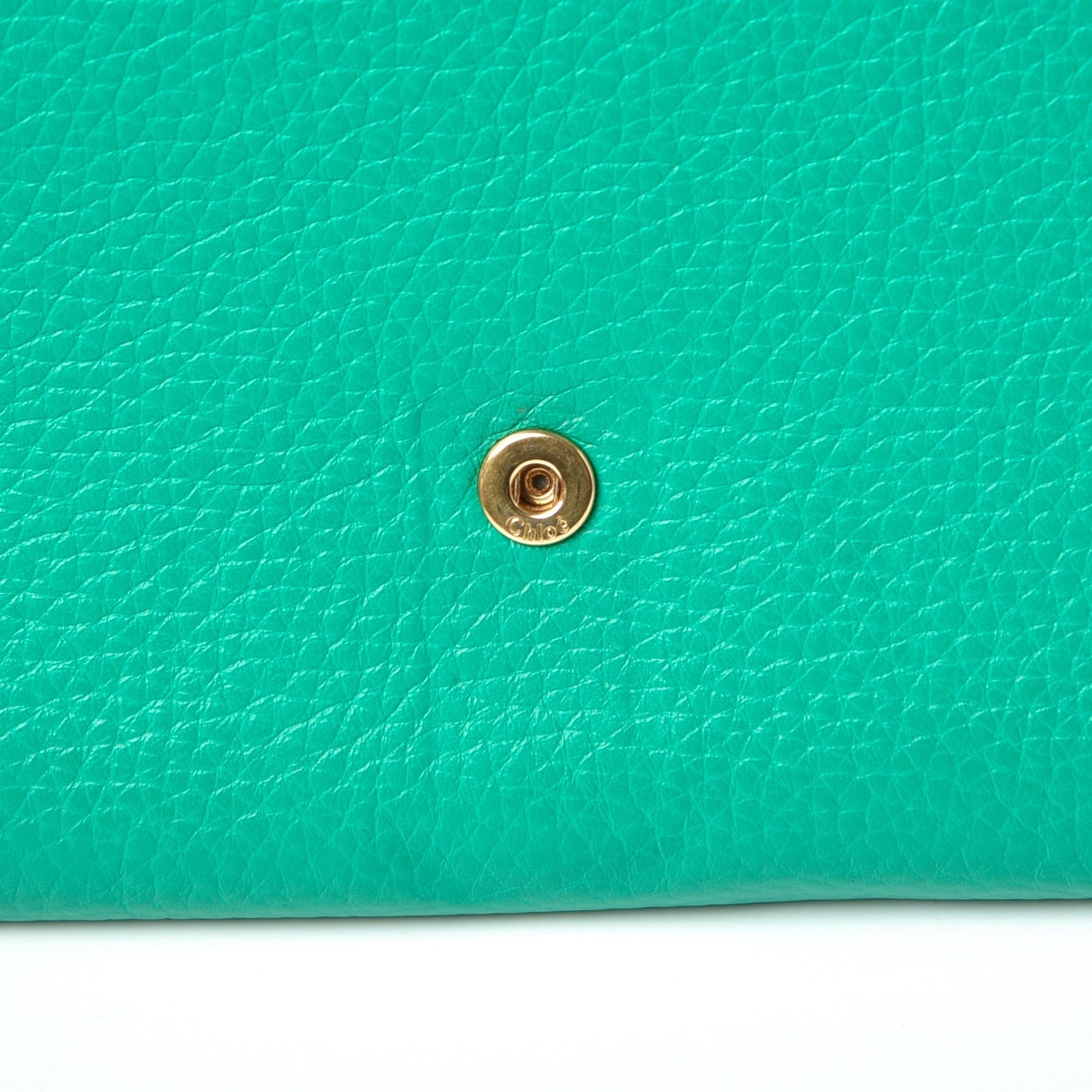 Calfskin Marcie Continental Flap Wallet Jade Green