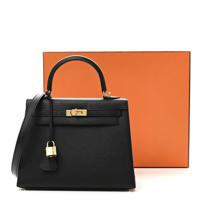 Hermes Epsom Kelly Sellier 25 Black 11 of 11