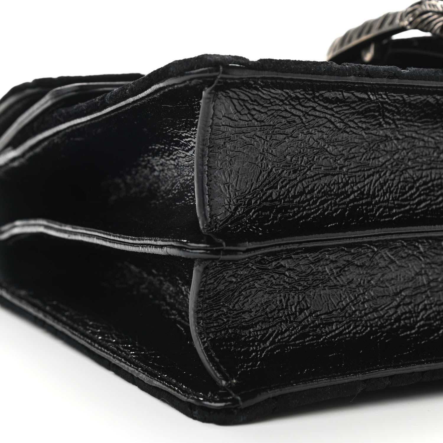 Gucci Velvet GG Monogram Small Dionysus Shoulder Bag Black 9 of 10