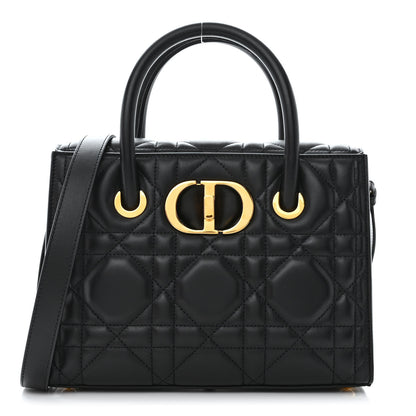 Christian Dior Calfskin Macrocannage Medium St. Honore Tote Black 1 of 13