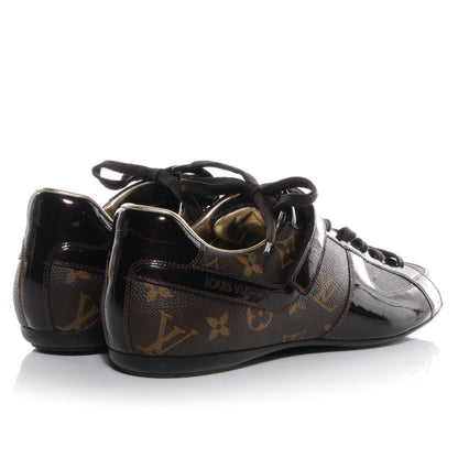 Louis Vuitton Patent Monogram Globe Trotter Sneakers 40 4 of 6