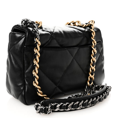 Chanel Lambskin Quilted Medium Chanel 19 Flap Black 3 of 10