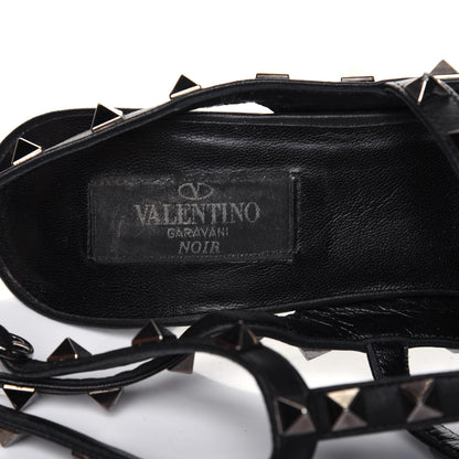 Valentino Garavani Nappa Rockstud Ankle Strap Pumps 40 Black 7 of 11