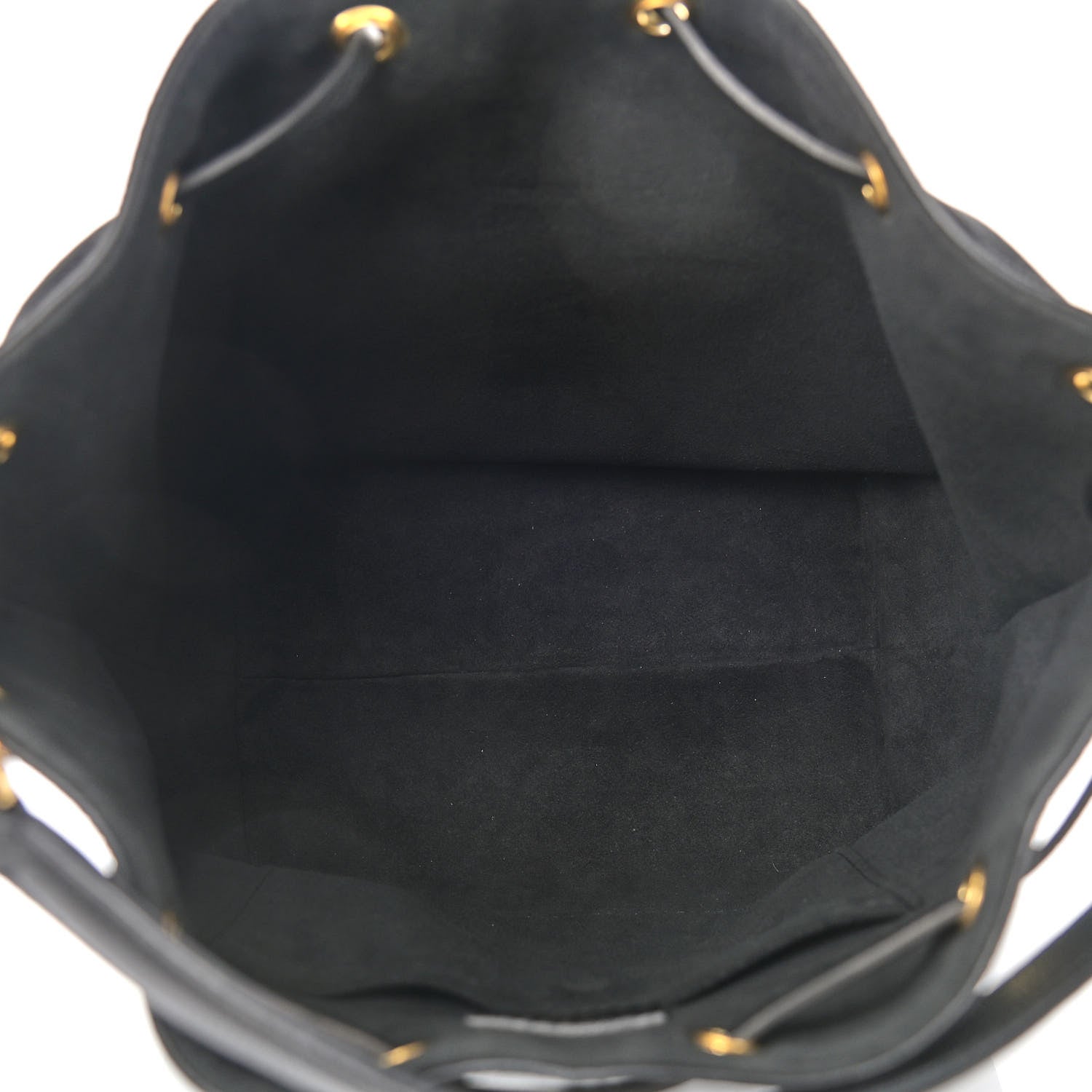 Louis Vuitton Calfskin Lockme Bucket MM Black 5 of 8