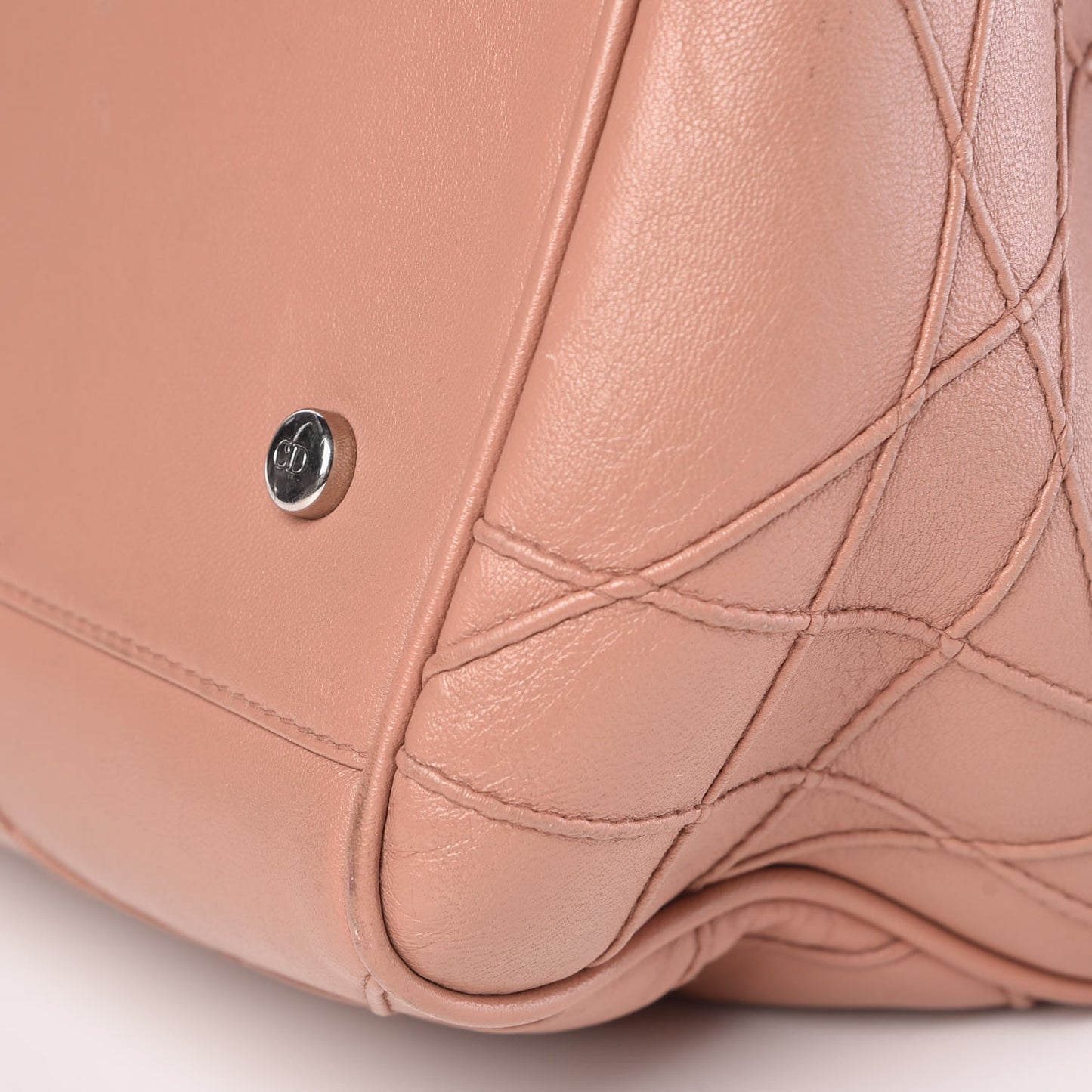 Lambskin Cannage Granville Polochon Bois de Rose