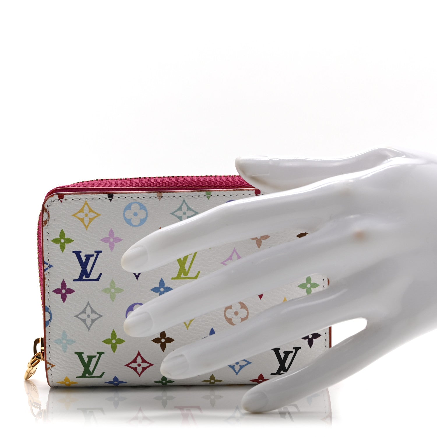 Louis Vuitton LV X TM Monogram Multicolor Portefeuille Lou Compact Wallet  White 2 of 10