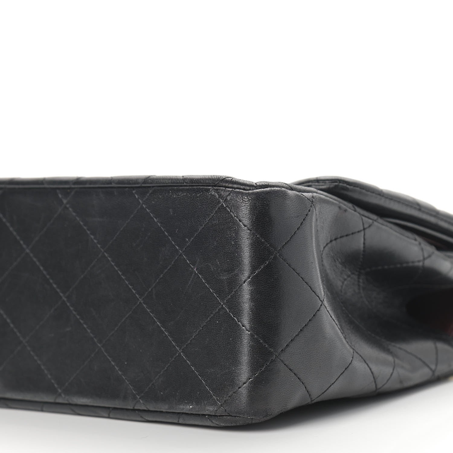 Chanel Lambskin Quilted Jumbo Double Flap Black 9 of 19