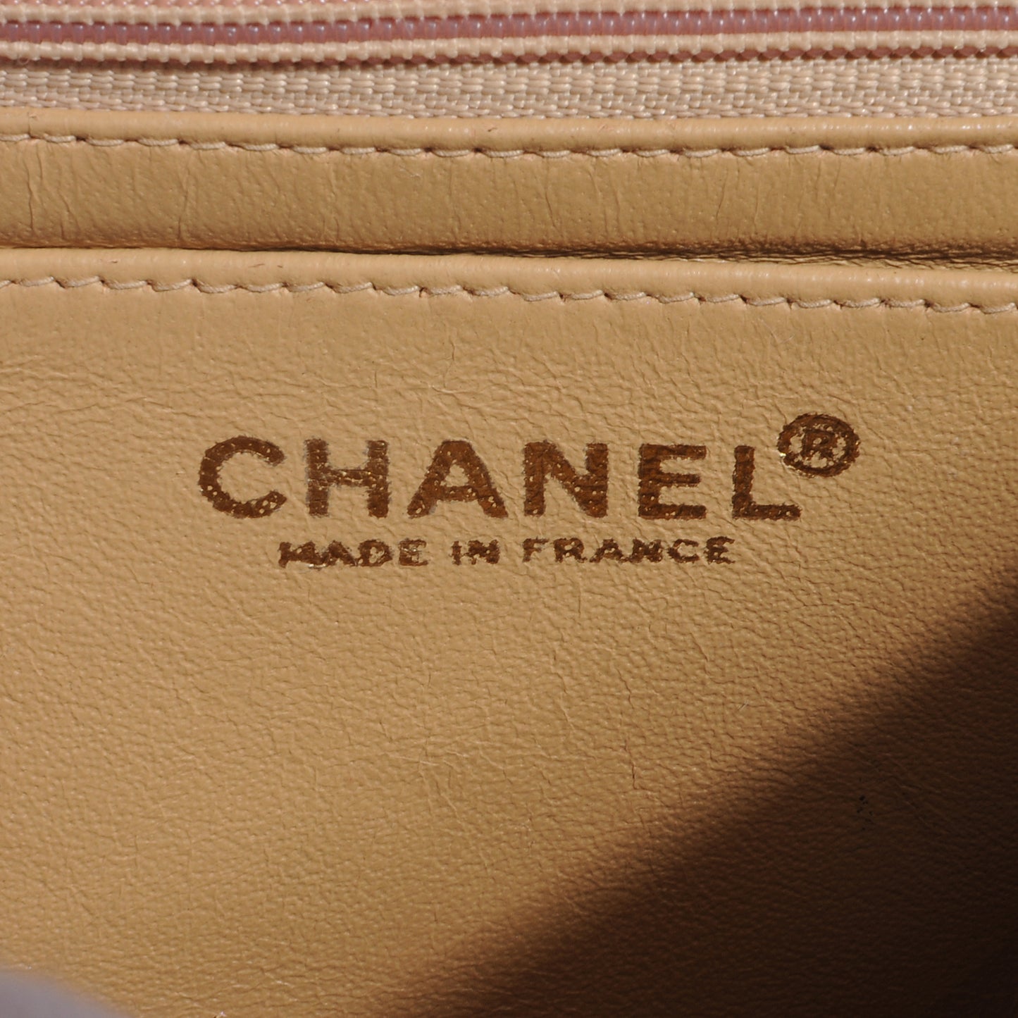Jersey Quilted Mini Flap Beige
