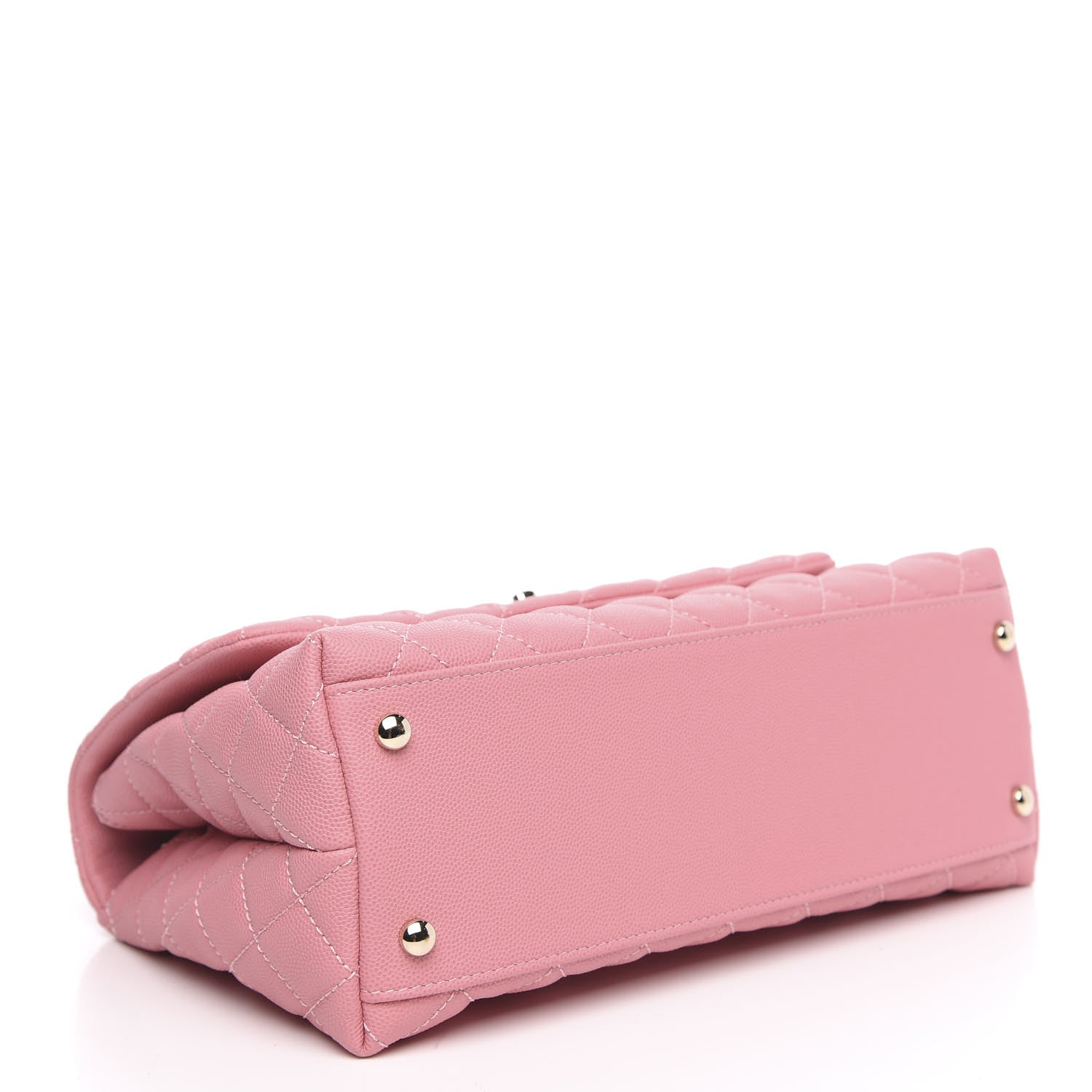 Chanel Caviar Quilted Small Coco Handle Flap Light Pink 4 of 11