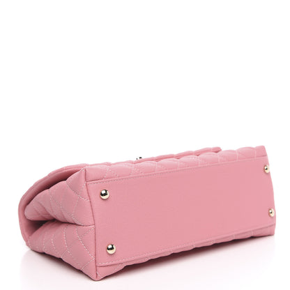 Chanel Caviar Quilted Small Coco Handle Flap Light Pink 4 of 11