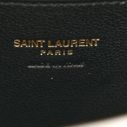 Saint Laurent Smooth Calfskin Small Monogram Cabas Oyster Grey 6 of 12