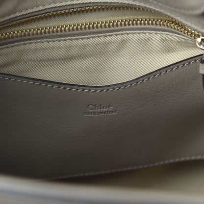 Chloe Suede Calfskin Medium Owen Bucket Bag Motty Grey 9 of 11