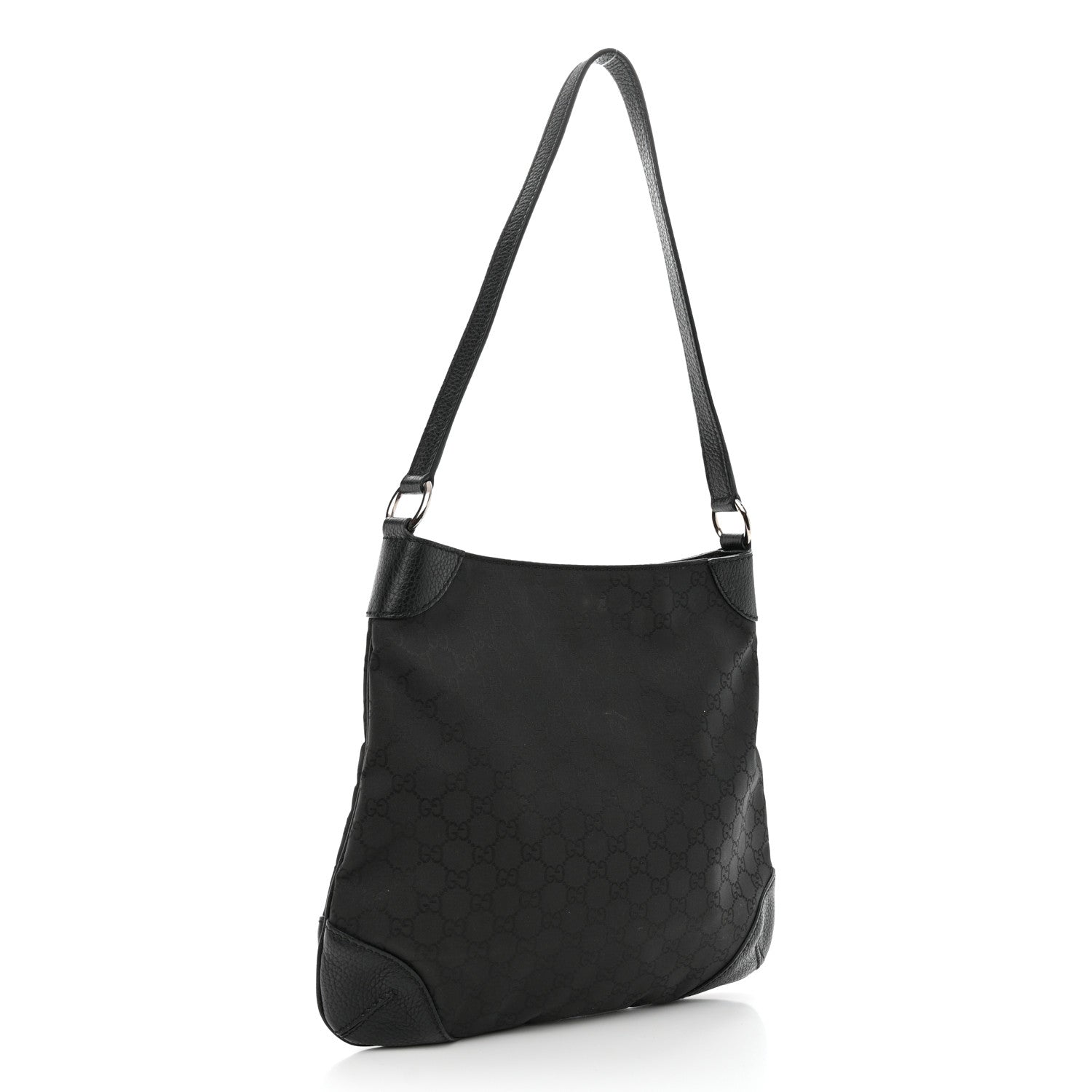 Gucci Monogram Shoulder Bag Black 3 of 14