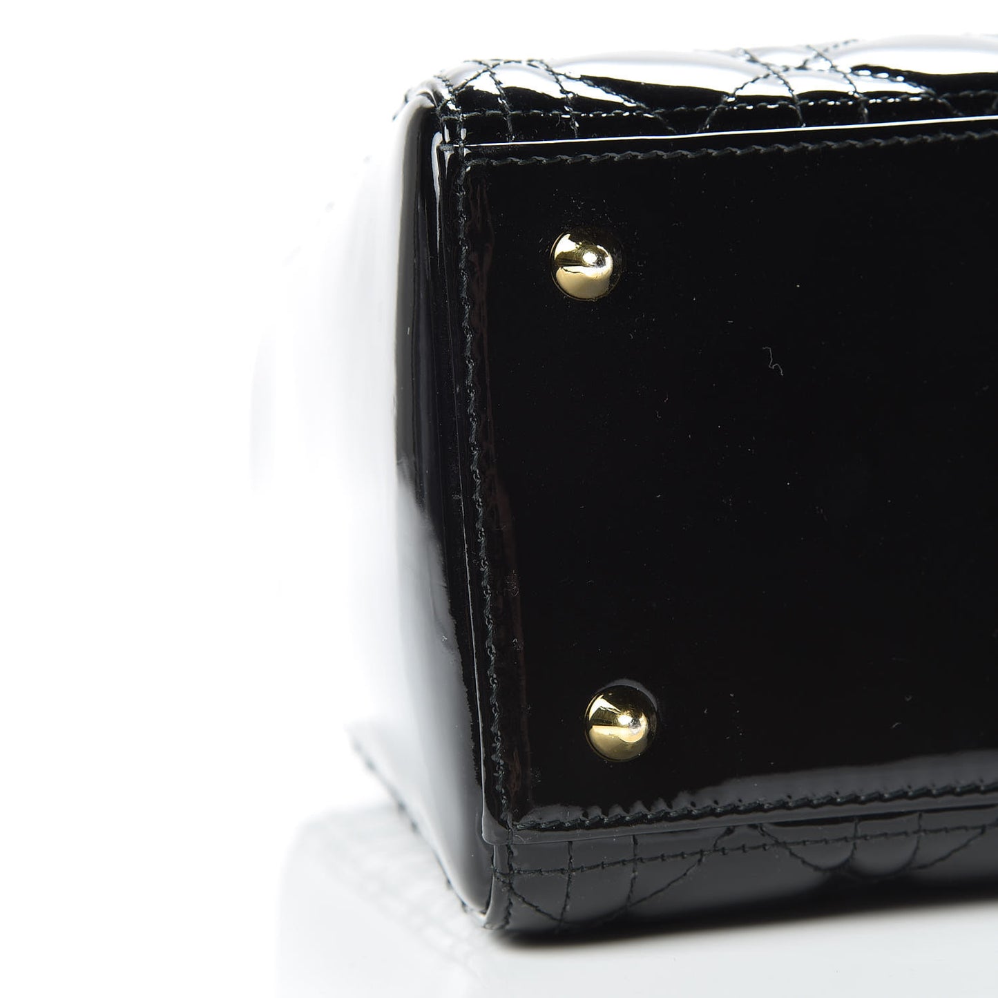 Patent Cannage Medium Lady Dior Black