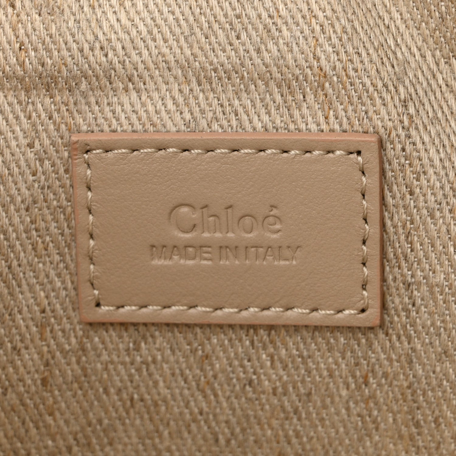 Chloe Linen Woody Belt Bag Blush Beige 6 of 11