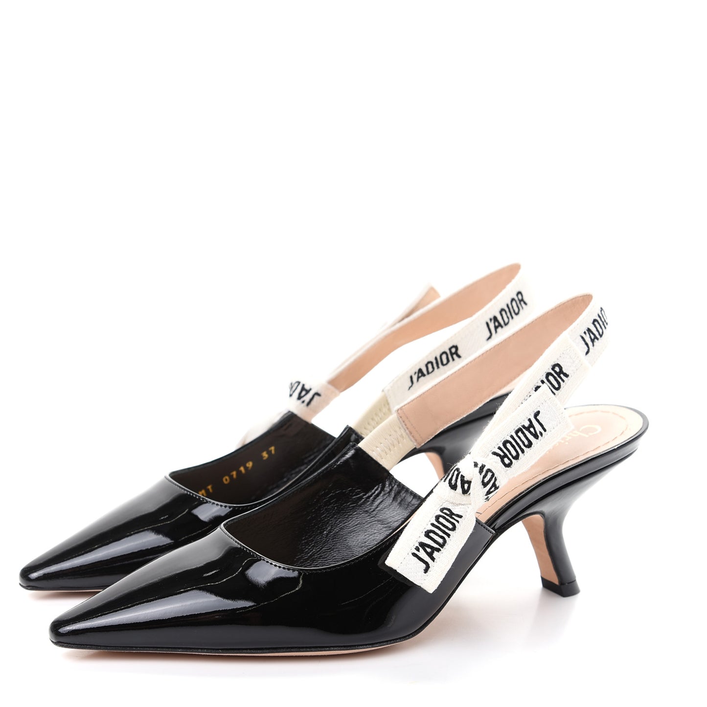 Patent Ribbon J'Adior Slingback 65mm Pumps 37 Black
