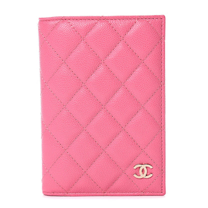 Chanel Caviar Quilted Passport Holder Pink 1 of 8