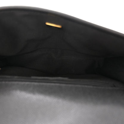 Chanel Caviar Quilted School Memory Small Top Handle Flap Black 5 of 11
