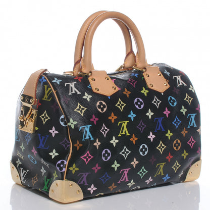 Louis Vuitton Monogram Multicolor Speedy 30 Black 3 of 7